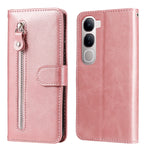 Custodia per telefono in pelle con cerniera in vitello alla moda, For vivo V50, For vivo S20, For vivo S20 Pro, For vivo Y19s