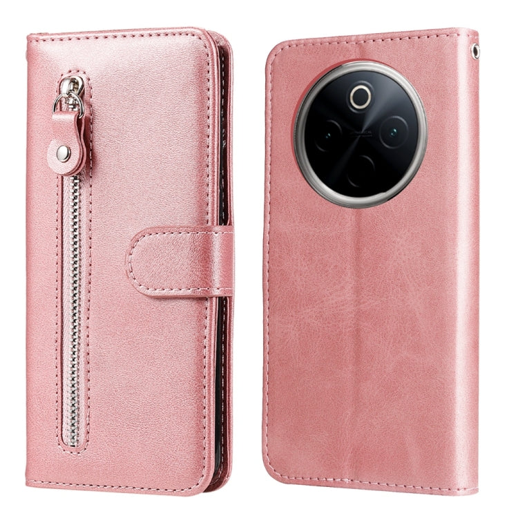 Custodia per telefono in pelle con cerniera in vitello alla moda, For vivo Y300 Pro, For vivo Y38 5G / T3x 5G Global, For vivo Y100 IDN / Y200e 5G Global, For vivo Y03 4G