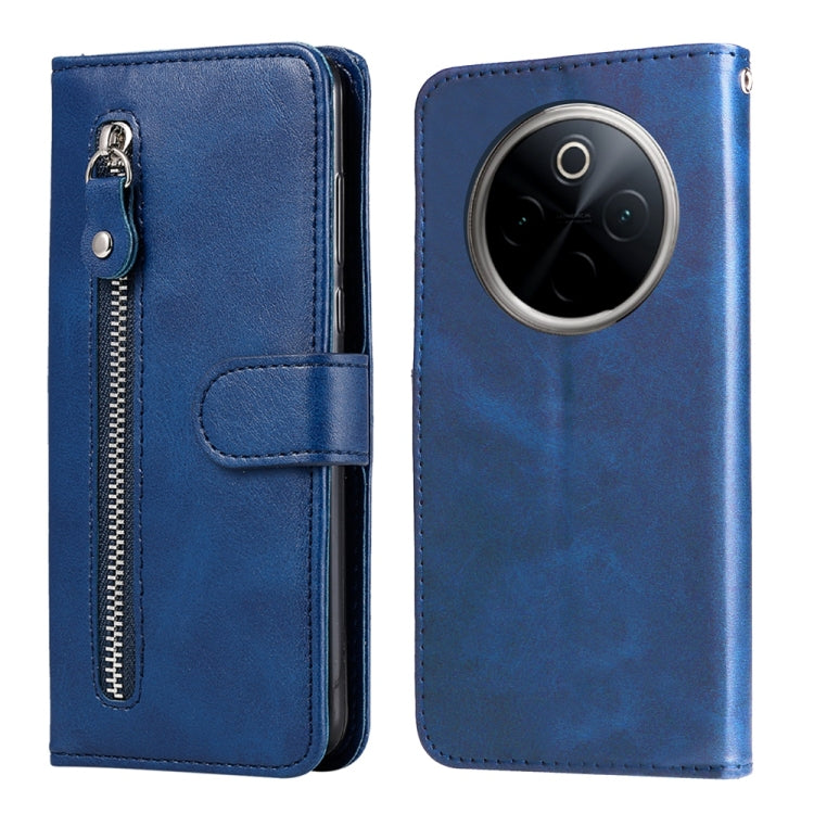 Custodia per telefono in pelle con cerniera in vitello alla moda, For vivo Y300 Pro, For vivo Y38 5G / T3x 5G Global, For vivo Y100 IDN / Y200e 5G Global, For vivo Y03 4G