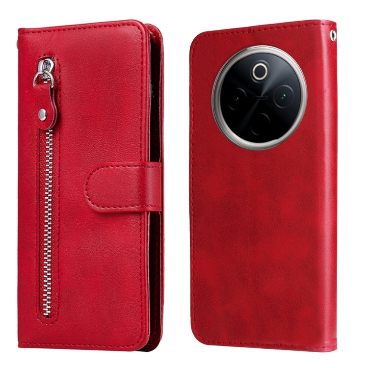 Custodia per telefono in pelle con cerniera in vitello alla moda, For vivo Y300 Pro, For vivo Y38 5G / T3x 5G Global, For vivo Y100 IDN / Y200e 5G Global, For vivo Y03 4G