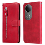 Custodia per telefono in pelle con cerniera in vitello alla moda, For vivo V50, For vivo S20, For vivo S20 Pro, For vivo Y19s