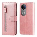 Custodia per telefono in pelle con cerniera in vitello alla moda, For vivo V50, For vivo S20, For vivo S20 Pro, For vivo Y19s