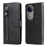 Custodia per telefono in pelle con cerniera in vitello alla moda, For vivo V50, For vivo S20, For vivo S20 Pro, For vivo Y19s