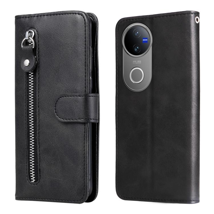 Custodia per telefono in pelle con cerniera in vitello alla moda, For vivo V50, For vivo S20, For vivo S20 Pro, For vivo Y19s