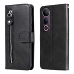 Custodia per telefono in pelle con cerniera in vitello alla moda, For vivo V50 Lite 4G / 5G, For vivo Y39 5G / Y300i, For vivo Y29s 5G / Y04 4G, For vivo Y29 4G