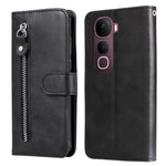 Custodia per telefono in pelle con cerniera in vitello alla moda, For vivo Y31 5G 2025, For vivo Y400 5G, For vivo V60 5G Global, For vivo Y400 Pro 5G / V40e / iQOO Z9s