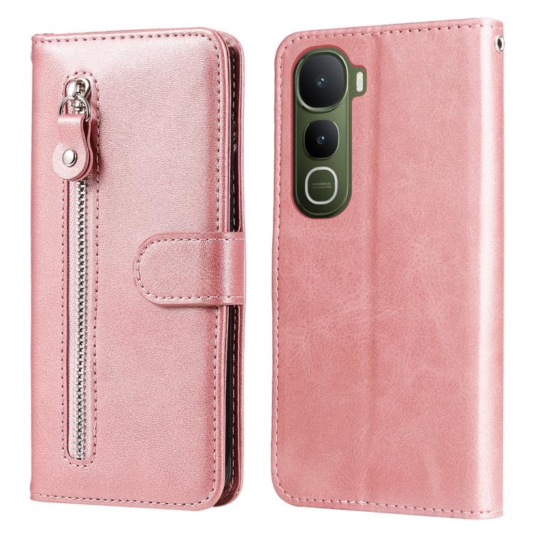 Custodia per telefono in pelle con cerniera in vitello alla moda, For vivo Y31 5G 2025, For vivo Y400 5G, For vivo V60 5G Global, For vivo Y400 Pro 5G / V40e / iQOO Z9s