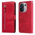Custodia per telefono in pelle con cerniera in vitello alla moda, For vivo Y31 5G 2025, For vivo Y400 5G, For vivo V60 5G Global, For vivo Y400 Pro 5G / V40e / iQOO Z9s