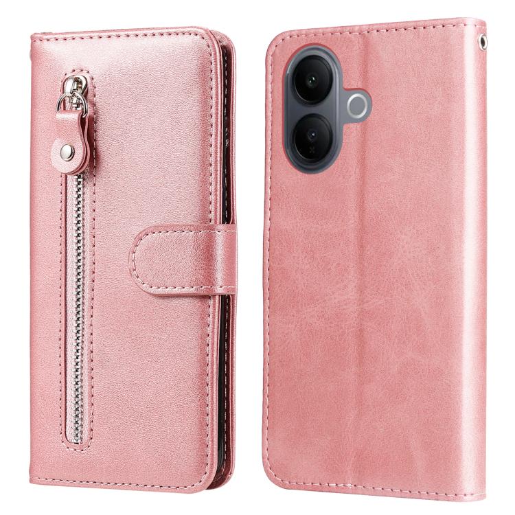 Custodia per telefono in pelle con cerniera in vitello alla moda, For vivo Y500 Pro 5G, For vivo X300 Pro, For vivo X300, For vivo V60 Lite 4G / 5G