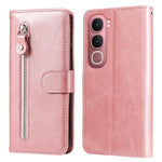 Custodia per telefono in pelle con cerniera in vitello alla moda, For vivo Y31 5G 2025, For vivo Y400 5G, For vivo V60 5G Global, For vivo Y400 Pro 5G / V40e / iQOO Z9s