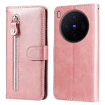 Custodia per telefono in pelle con cerniera in vitello alla moda, For vivo Y500 Pro 5G, For vivo X300 Pro, For vivo X300, For vivo V60 Lite 4G / 5G