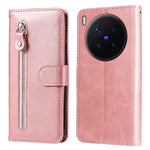 Custodia per telefono in pelle con cerniera in vitello alla moda, For vivo Y500 Pro 5G, For vivo X300 Pro, For vivo X300, For vivo V60 Lite 4G / 5G