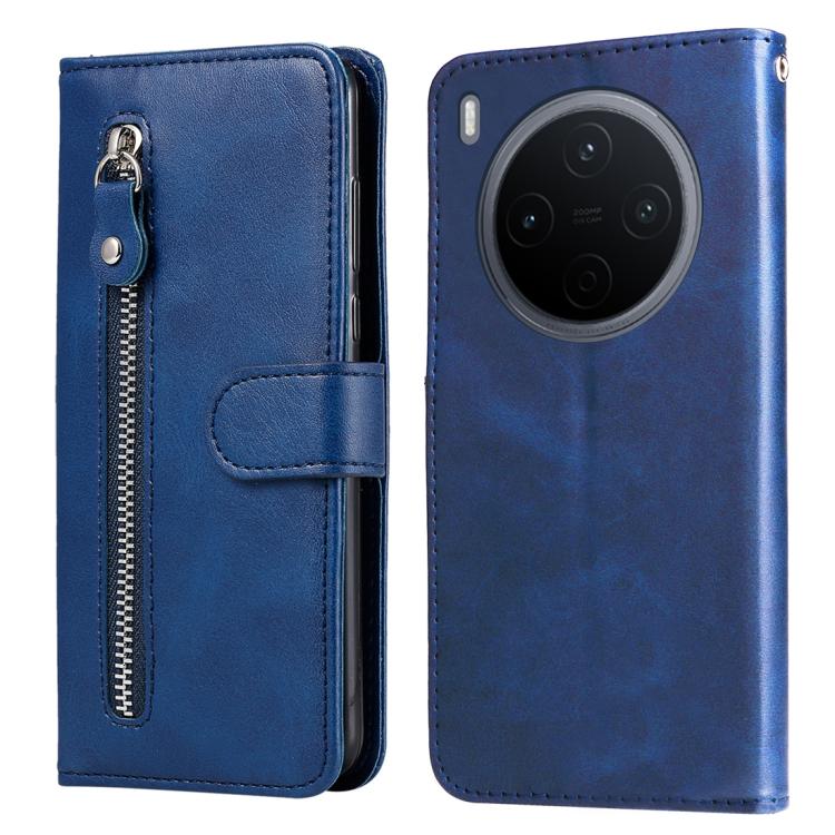 Custodia per telefono in pelle con cerniera in vitello alla moda, For vivo Y500 Pro 5G, For vivo X300 Pro, For vivo X300, For vivo V60 Lite 4G / 5G