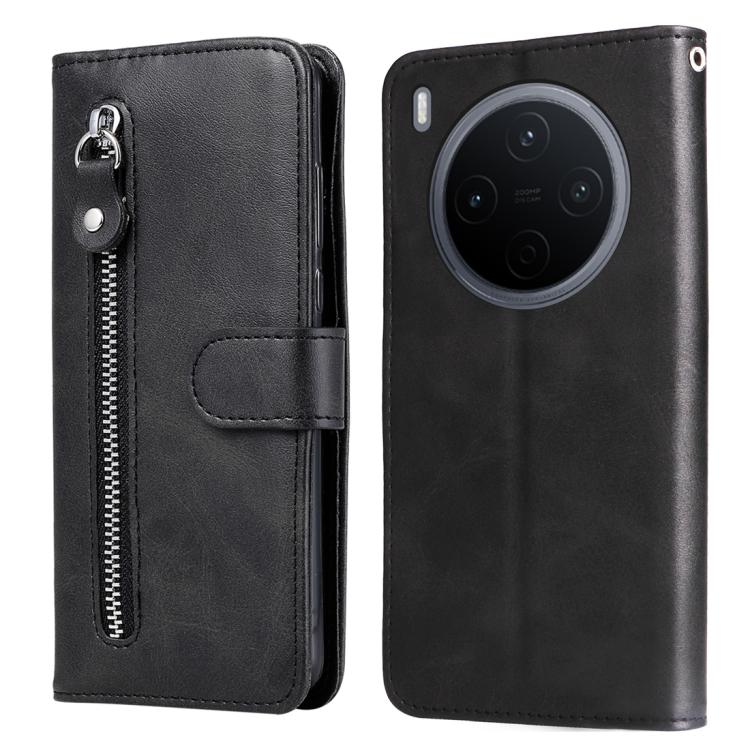 Custodia per telefono in pelle con cerniera in vitello alla moda, For vivo Y500 Pro 5G, For vivo X300 Pro, For vivo X300, For vivo V60 Lite 4G / 5G
