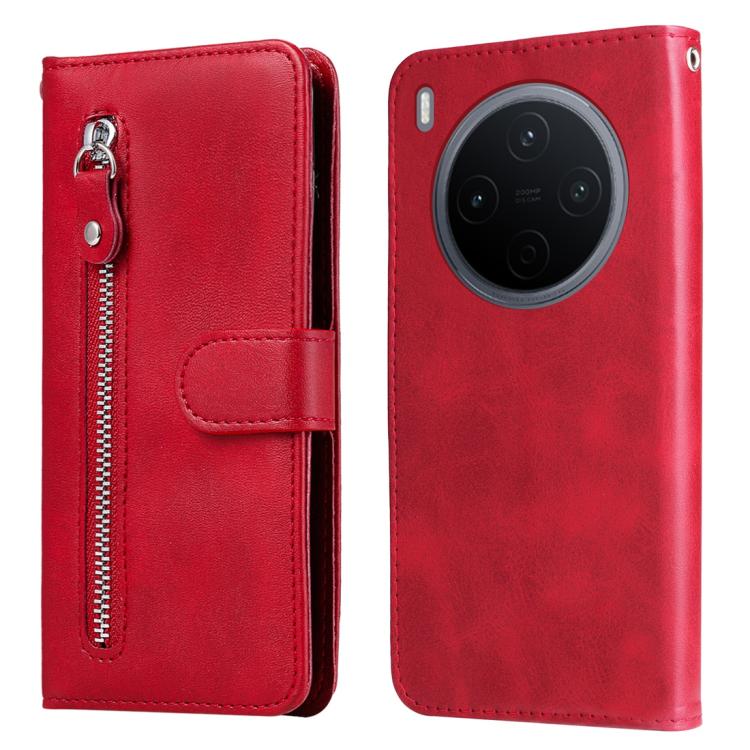 Custodia per telefono in pelle con cerniera in vitello alla moda, For vivo Y500 Pro 5G, For vivo X300 Pro, For vivo X300, For vivo V60 Lite 4G / 5G