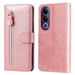Custodia per telefono in pelle con cerniera in vitello alla moda, For vivo Y600 Pro 5G, For vivo Y21 5G 2026 / vivo Y05 4G, For vivo V70 FE 5G, For vivo S50 5G / V70 5G