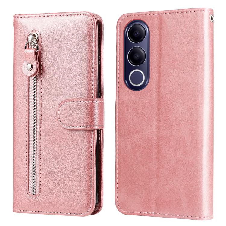 Custodia per telefono in pelle con cerniera in vitello alla moda, For vivo Y600 Pro 5G, For vivo Y21 5G 2026 / vivo Y05 4G, For vivo V70 FE 5G, For vivo S50 5G / V70 5G