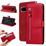Custodia per telefono in pelle con cerniera in vitello alla moda, For Google Pixel 9 Pro, For Google Pixel 9, For Google Pixel 8a, For Google Pixel 8 Pro