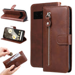 Custodia per telefono in pelle con cerniera in vitello alla moda, For Google Pixel 8, For Google Pixel 7a, For Google Pixel 7 Pro, For Google Pixel 7