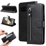 Custodia per telefono in pelle con cerniera in vitello alla moda, For Google Pixel 8, For Google Pixel 7a, For Google Pixel 7 Pro, For Google Pixel 7