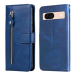 Custodia per telefono in pelle con cerniera in vitello alla moda, For Google Pixel 9 Pro, For Google Pixel 9, For Google Pixel 8a, For Google Pixel 8 Pro