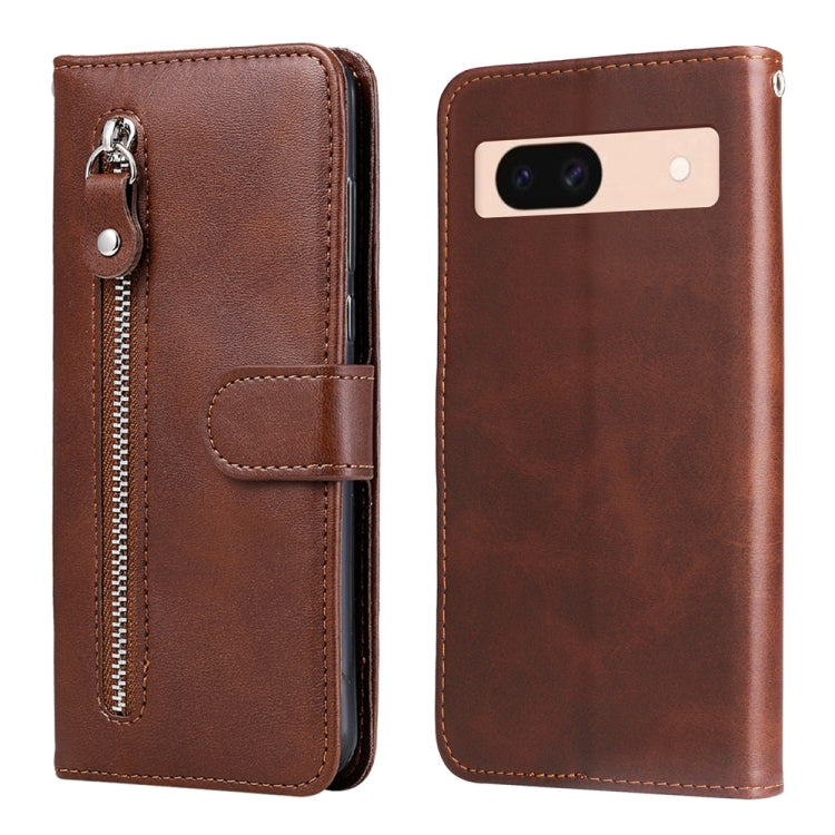 Custodia per telefono in pelle con cerniera in vitello alla moda, For Google Pixel 9 Pro, For Google Pixel 9, For Google Pixel 8a, For Google Pixel 8 Pro