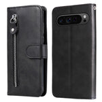 Custodia per telefono in pelle con cerniera in vitello alla moda, For Google Pixel 9 Pro, For Google Pixel 9, For Google Pixel 8a, For Google Pixel 8 Pro