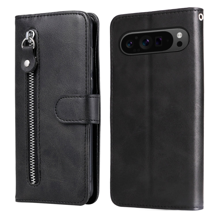 Custodia per telefono in pelle con cerniera in vitello alla moda, For Google Pixel 9 Pro, For Google Pixel 9, For Google Pixel 8a, For Google Pixel 8 Pro