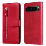 Custodia per telefono in pelle con cerniera in vitello alla moda, For Google Pixel 9 Pro, For Google Pixel 9, For Google Pixel 8a, For Google Pixel 8 Pro