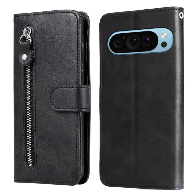 Custodia per telefono in pelle con cerniera in vitello alla moda, For Google Pixel 9 Pro, For Google Pixel 9, For Google Pixel 8a, For Google Pixel 8 Pro