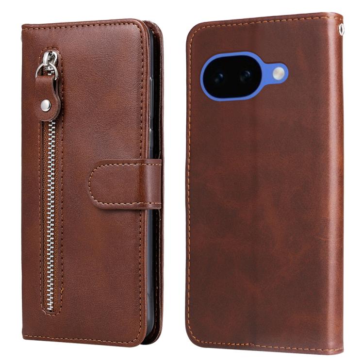 Custodia per telefono in pelle con cerniera in vitello alla moda, For Google Pixel 11 Pro XL, For Google Pixel 11 / Pixel 11 Pro, For Google Pixel 10a, For Google Pixel 9a