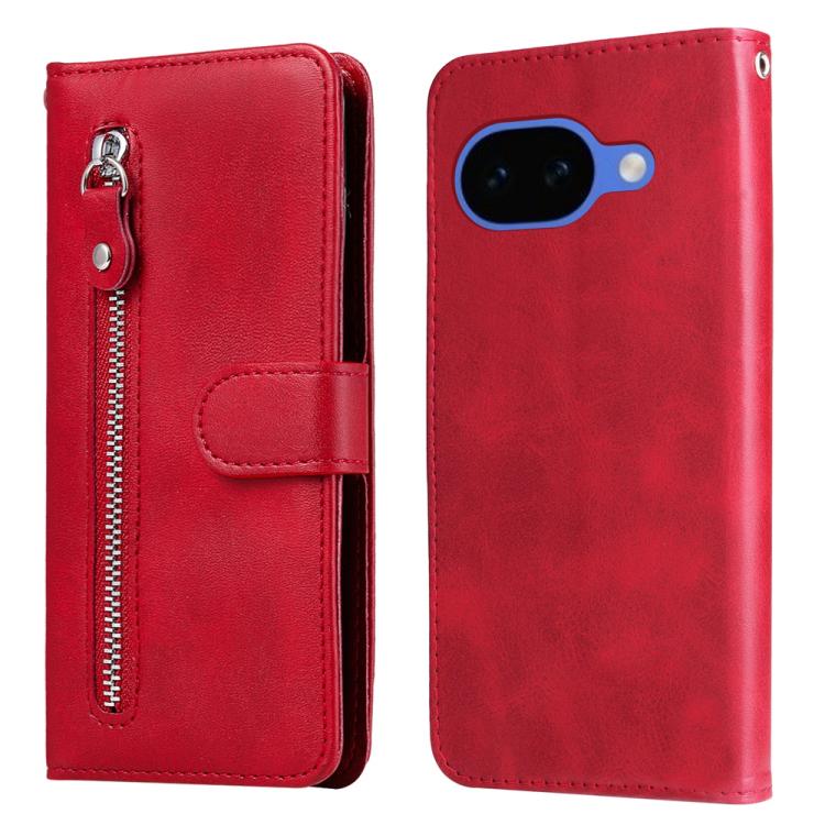 Custodia per telefono in pelle con cerniera in vitello alla moda, For Google Pixel 11 Pro XL, For Google Pixel 11 / Pixel 11 Pro, For Google Pixel 10a, For Google Pixel 9a