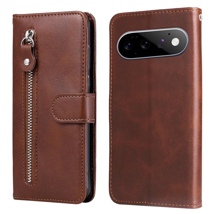 Custodia per telefono in pelle con cerniera in vitello alla moda, For Google Pixel 11 Pro XL, For Google Pixel 11 / Pixel 11 Pro, For Google Pixel 10a, For Google Pixel 9a