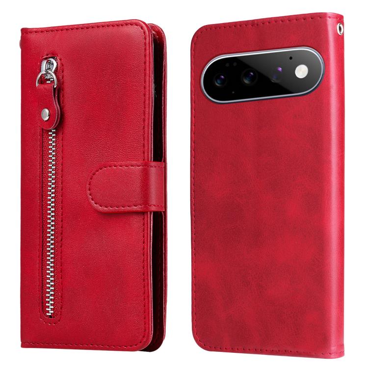 Custodia per telefono in pelle con cerniera in vitello alla moda, For Google Pixel 11 Pro XL, For Google Pixel 11 / Pixel 11 Pro, For Google Pixel 10a, For Google Pixel 9a