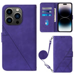 Custodia portafoglio in pelle con flip per iPhone 15 Pro Max