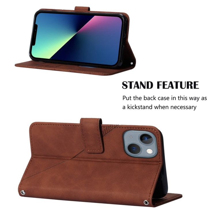 Custodia portafoglio in pelle con flip per iPhone 15