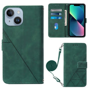 Custodia per cellulare in pelle con flip in rilievo 3D a tracolla, For iPhone 15, For iPod Touch 7 / 6 / 5