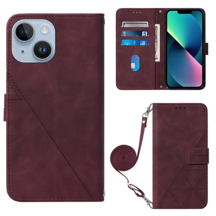 Custodia portafoglio in pelle con flip per iPhone 15