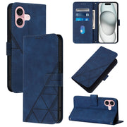 Custodia per cellulare in pelle con flip in rilievo 3D a tracolla, For iPhone 16, For iPhone 15 Pro Max, For iPhone 15 Pro, For iPhone 15 Plus