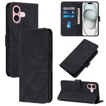 Custodia portafoglio in pelle con flip per iPhone 15 Pro Max