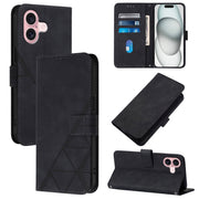 Custodia per cellulare in pelle con flip in rilievo 3D a tracolla, For iPhone 16, For iPhone 15 Pro Max, For iPhone 15 Pro, For iPhone 15 Plus
