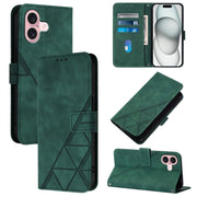 Custodia per cellulare in pelle con flip in rilievo 3D a tracolla, For iPhone 16, For iPhone 15 Pro Max, For iPhone 15 Pro, For iPhone 15 Plus