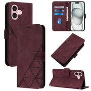 Custodia per cellulare in pelle con flip in rilievo 3D a tracolla, For iPhone 16, For iPhone 15 Pro Max, For iPhone 15 Pro, For iPhone 15 Plus
