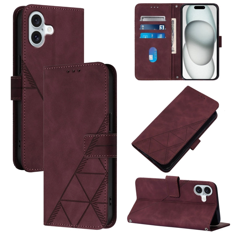 Custodia portafoglio in pelle con flip per iPhone Air