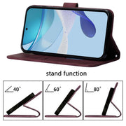 Custodia per cellulare in pelle con flip in rilievo 3D a tracolla, For iPhone Air, For iPhone 16 Pro Max, For iPhone 16 Pro, For iPhone 16 Plus