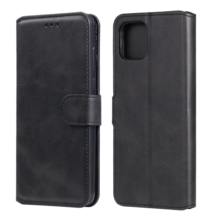 Custodia in pelle a conchiglia orizzontale in PU + TPU con struttura in vitello classico, con supporto, slot per carte e portafoglio, For OPPO A92s, For OPPO Realme 6, For OPPO Realme 6 Pro, 1