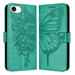 Custodia in pelle con farfalla per iPhone 16 Pro Max e Plus