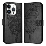 Custodia in pelle con farfalla per iPhone 15