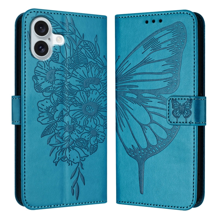 Custodia in pelle con farfalla per iPhone 15