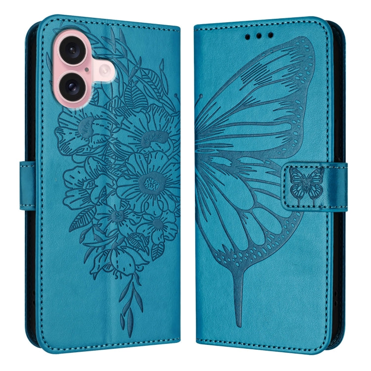 Custodia in pelle con farfalla per iPhone 15